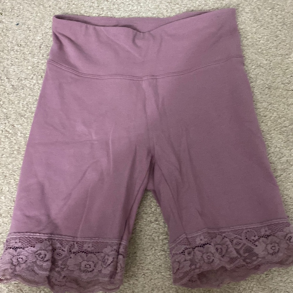 Aeropostale biker shorts with lace size xs